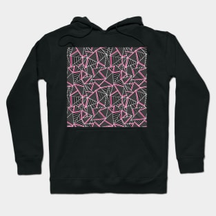 Abstract Lines With Pink Hoodie